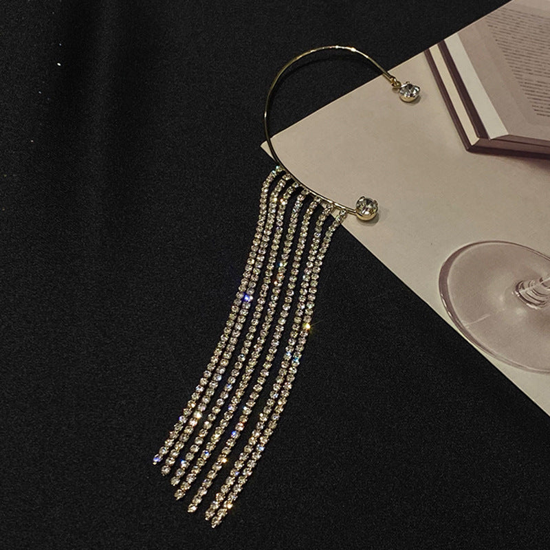 Fashionable And Simple Long Tassel Earrings - Style Street Shopping